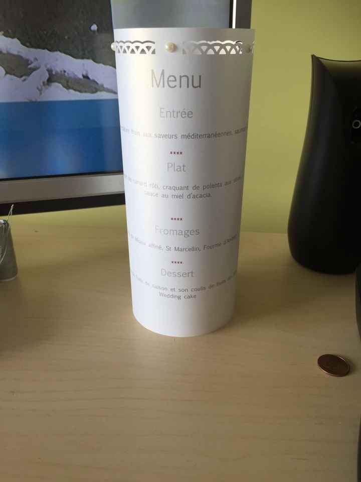Menu mariage