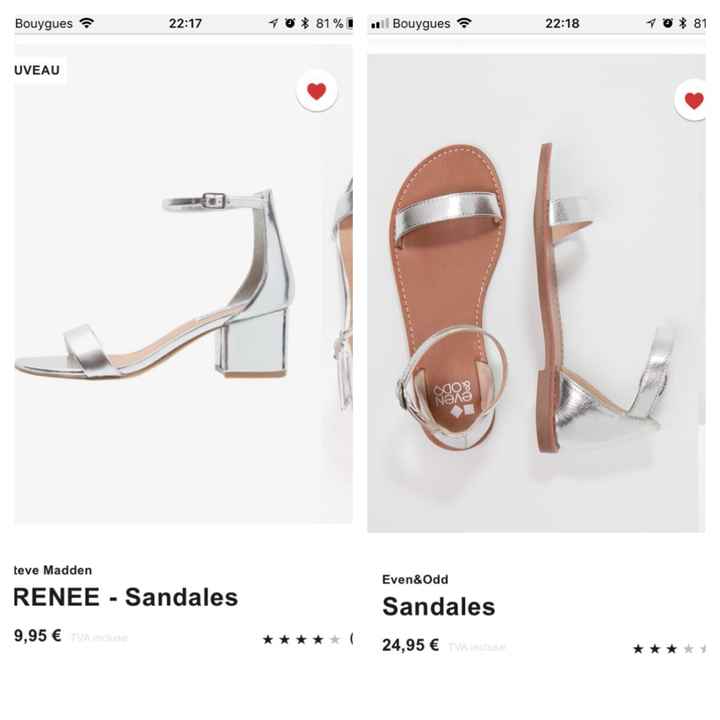  Chaussures rose gold ou argentée 👡 🤔⁉️ - 1