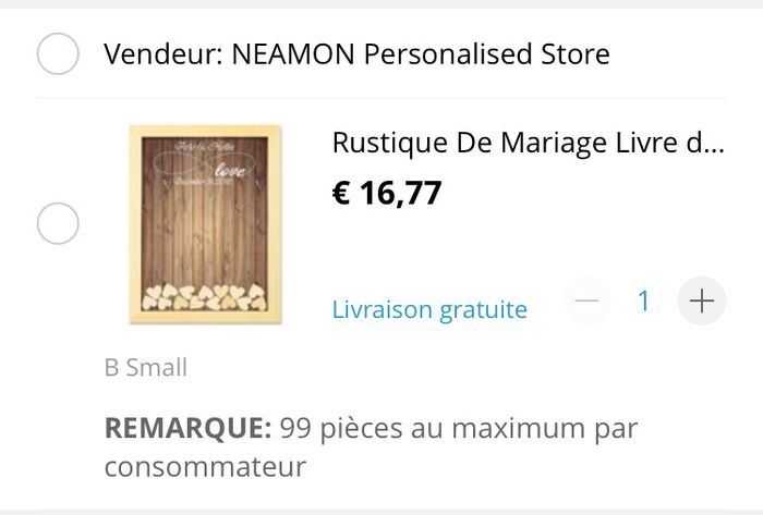  Conseils/avis Cadre livre d’or Aliexpress - 1