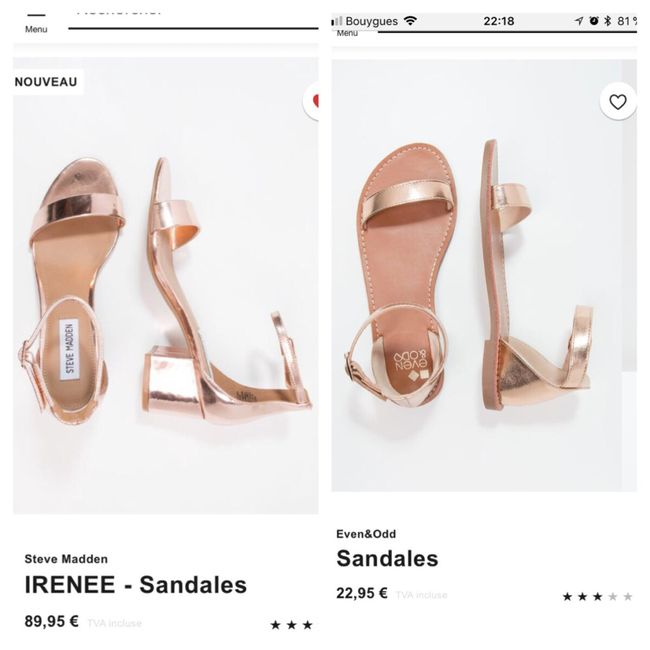  Chaussures rose gold ou argentées 👡 🤔⁉️ - 1
