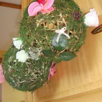 boule de ficelle fleurie