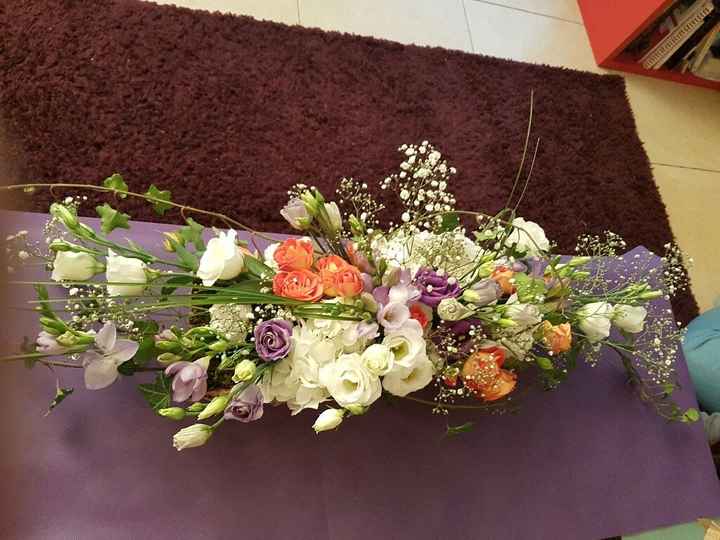 Enfin coup de coeur centre de table fleuri - 1