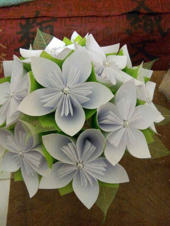  Bouquet de fleurs en papier diy - 1