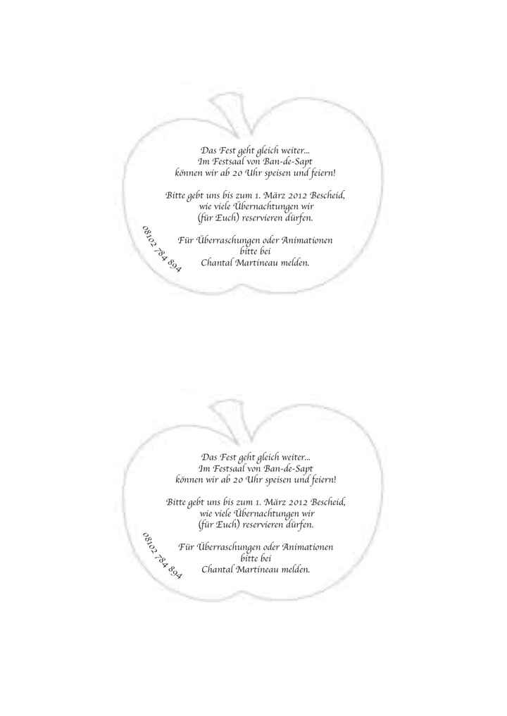 Ebauche du Faire-Part