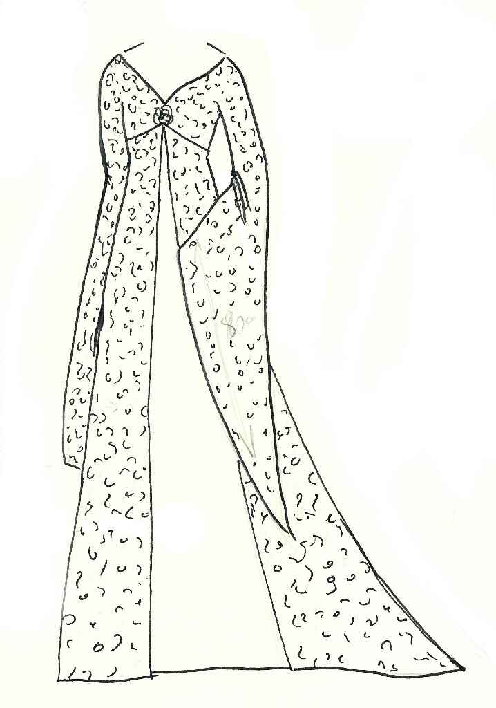 Première étape de la conception de ma robe - 3