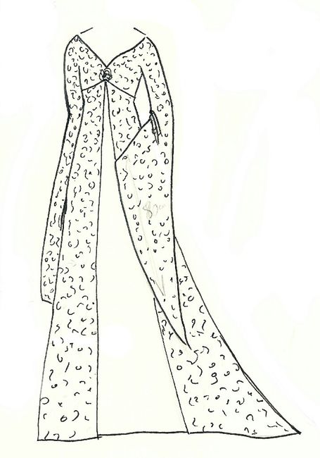 Première étape de la conception de ma robe - 3