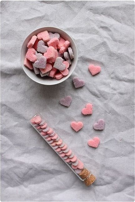 sucre en forme coeur