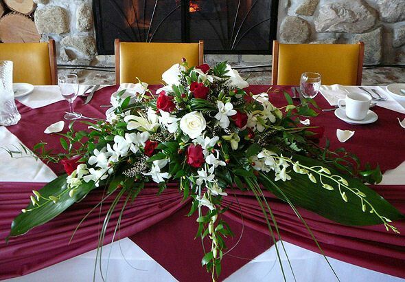 Composition florale table d'honneur - 1