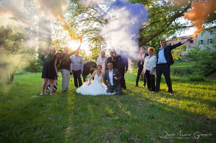 Photos de Couple avec Fumigènes - 2