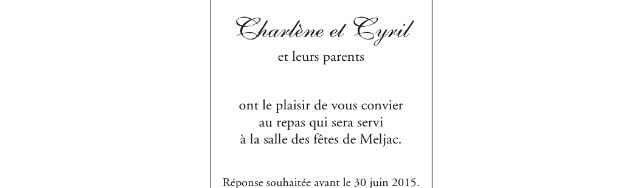 Texte faire part cérémonies  - 1
