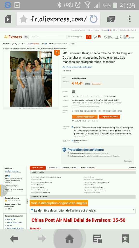 Commande chez aliexpress - 1