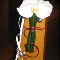 Idées compo  avec arum/ orchidées - 2