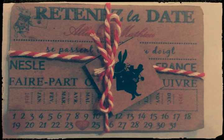 Save the date Alice au pays des merveilles 😀 - 1