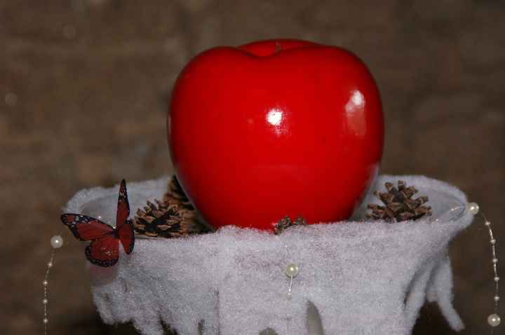 centre de table blanche neige