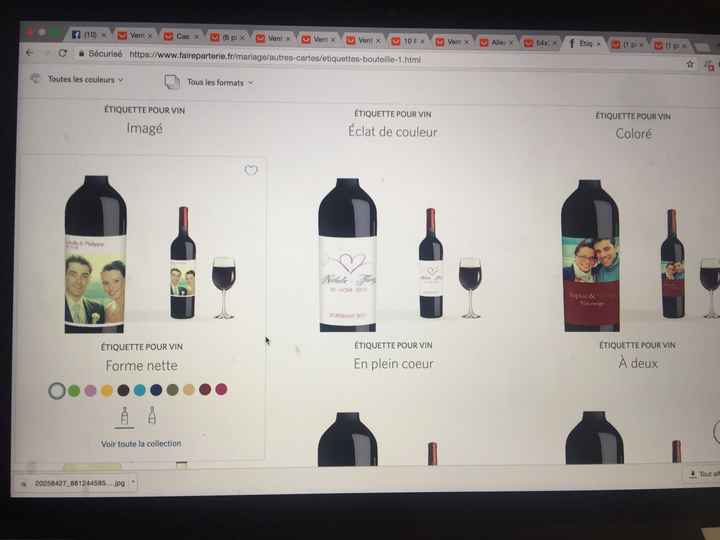 Recherche étiquettes bouteilles de vin personnalisées - 1