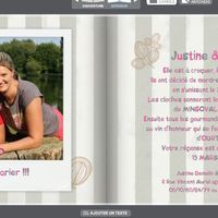 Faire part intérieur