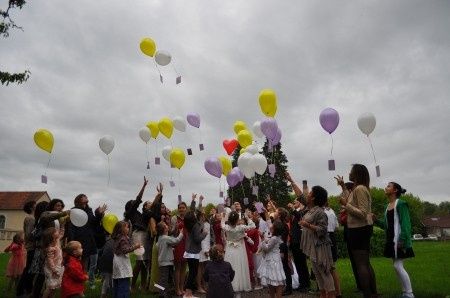 Le lâcher de ballons