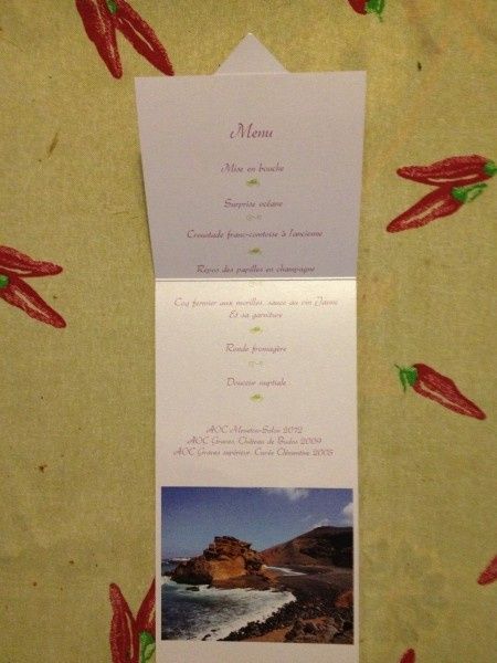 Nos menus