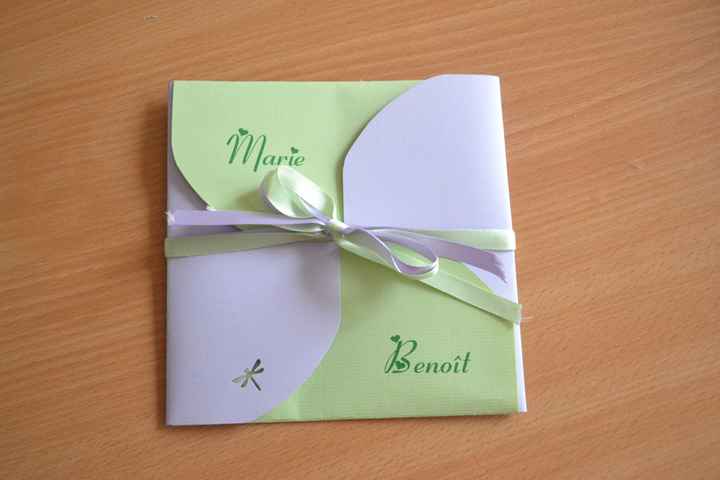 Faire-part avec bords arrondis