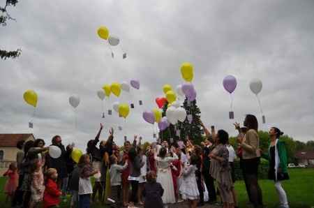 Le lâcher de ballons