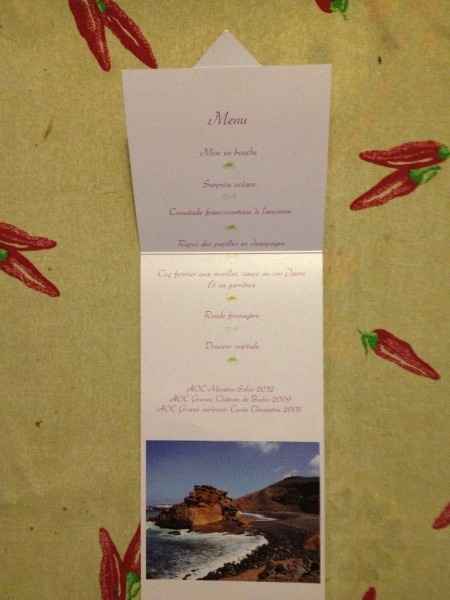 Nos menus