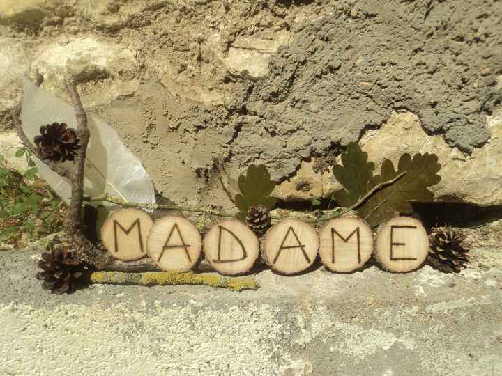 Pancarte "MADAME"