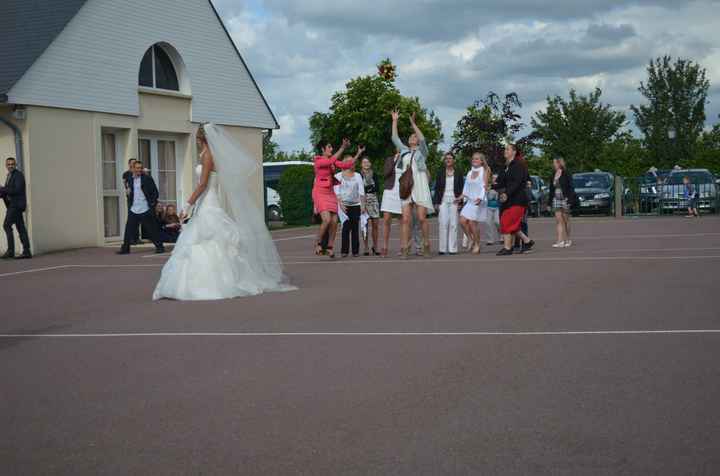 lancer de bouquet