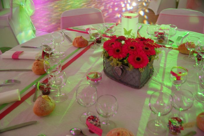 table gerberas