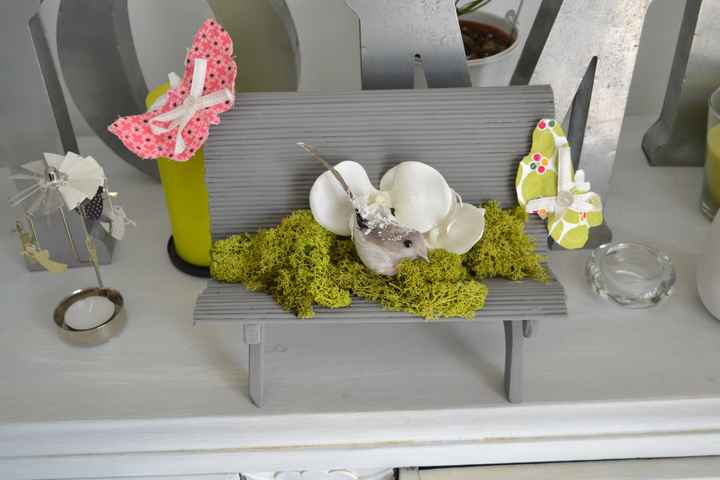centre de table banc