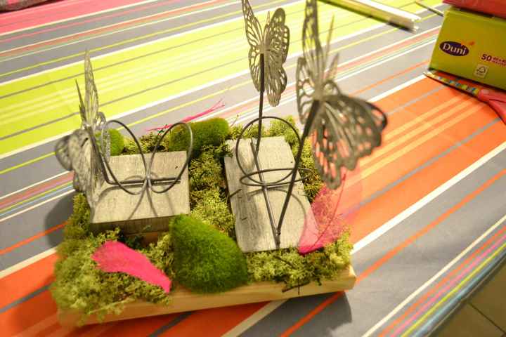 centre de tables papillons