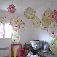 boules de laine suspension