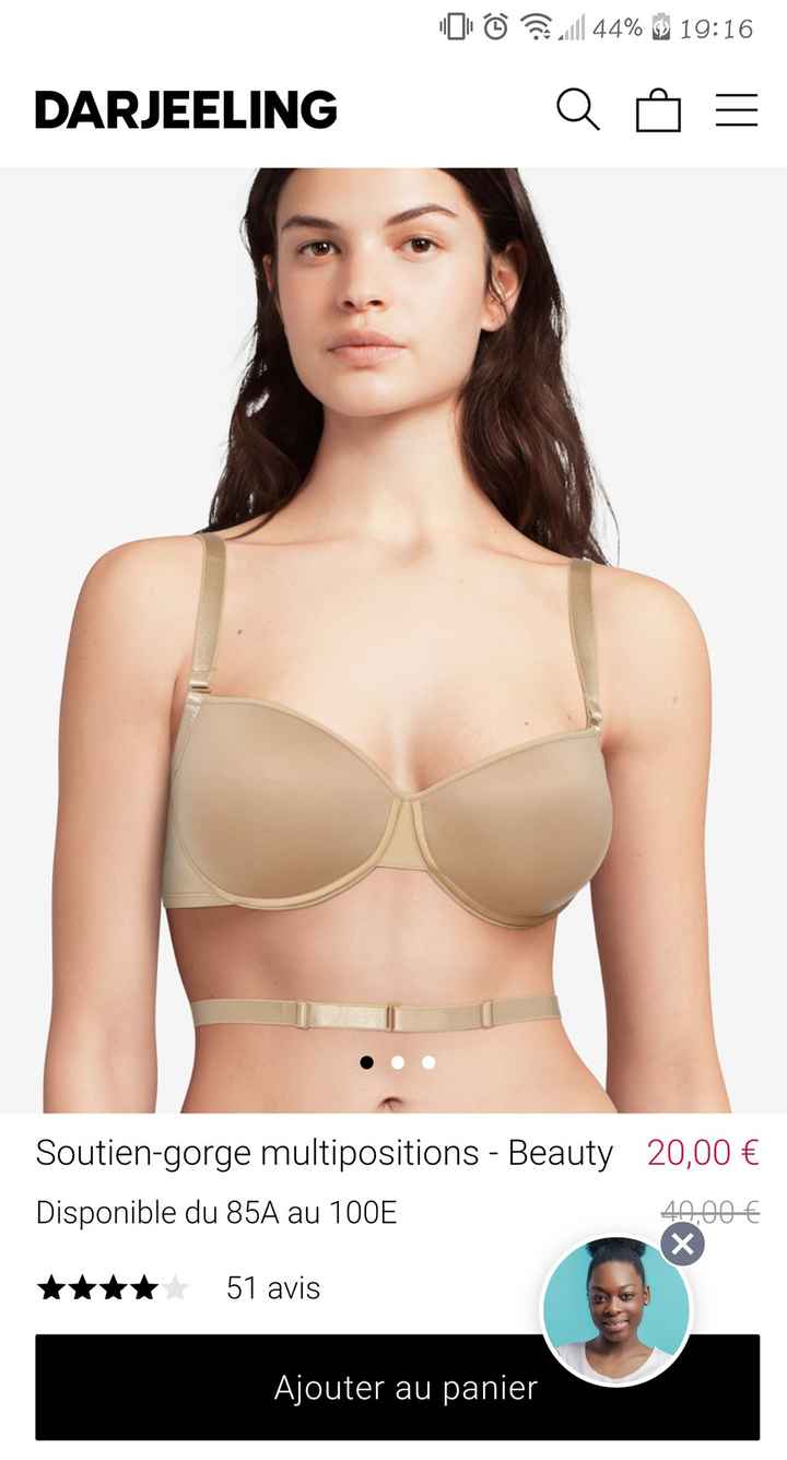 Soutien gorge dos nu - 1
