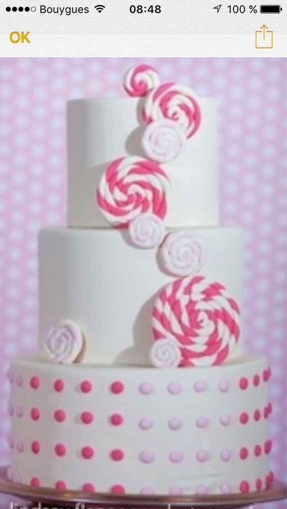 Urne en forme de wedding cake - 1