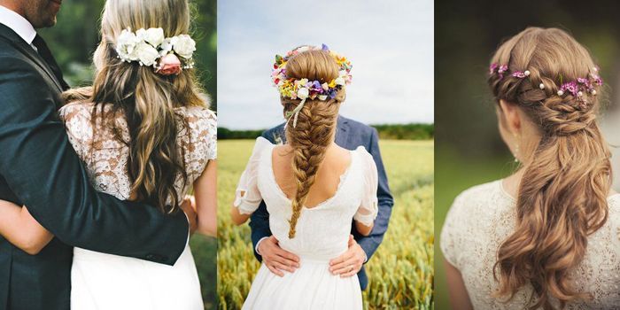 Peigne à cheveux avec fleurs naturels 6