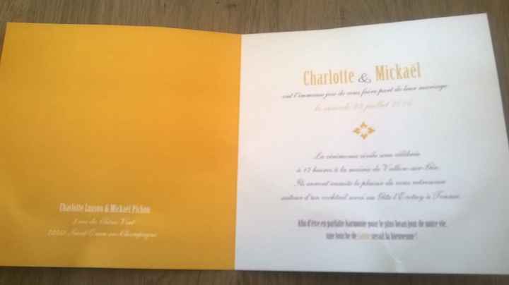 faire part ( intérieur)