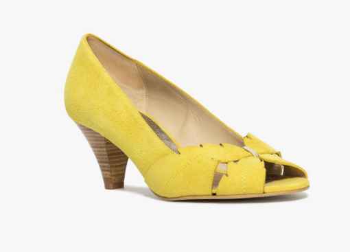 Chaussures talons petit jaunes- Bocage