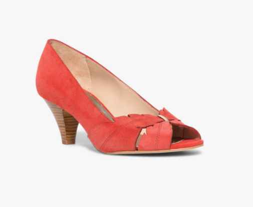 Chaussures talons petit corail- Bocage