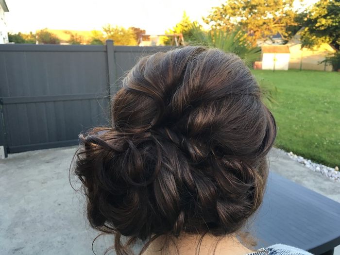 Mon dernier essaie coiffure à 17js du mariage - 2