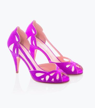 Chaussures talons hauts violet- Patricia Blanchet 