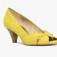 Chaussures talons petit jaunes- Bocage