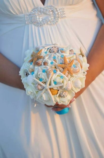 Bouquet mariee coquillage - 1