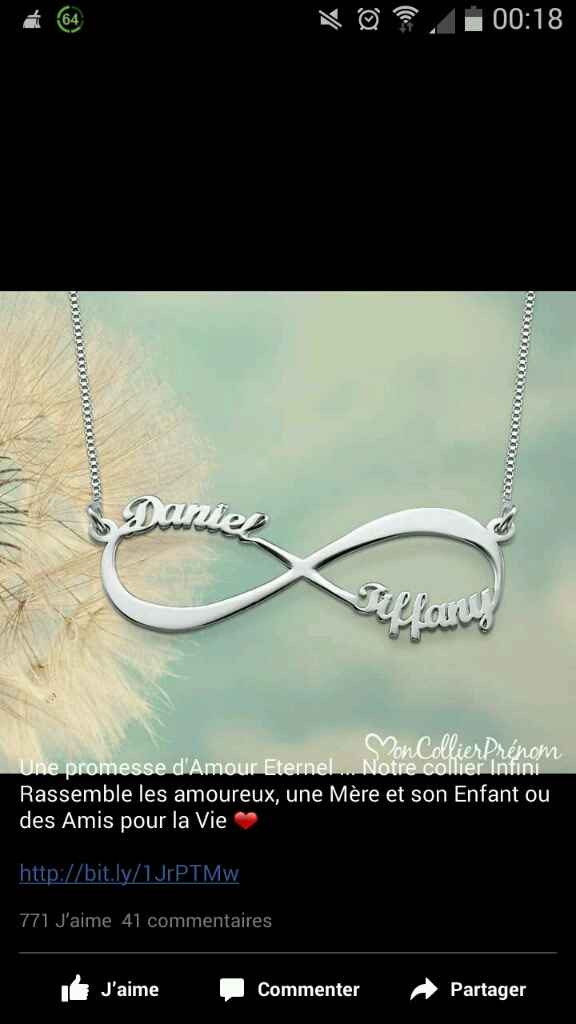Collier infini avec prénoms - 1