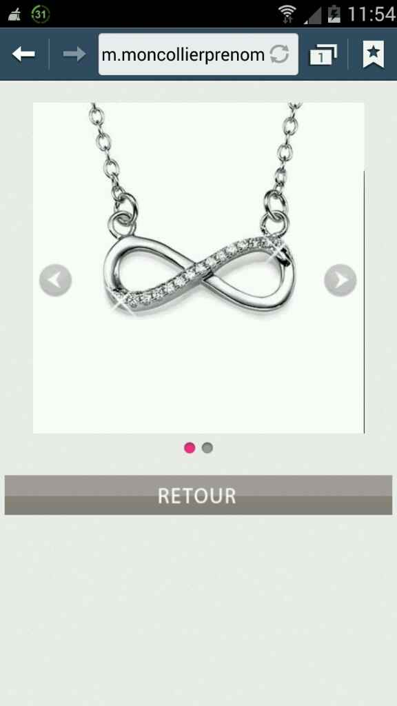 Collier infini avec prénoms - 1