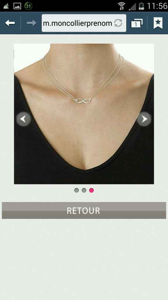 Collier infini avec prénoms - 2