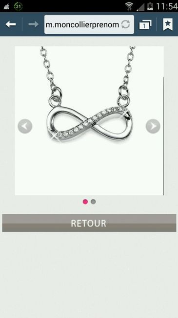Collier infini avec prénoms - 1