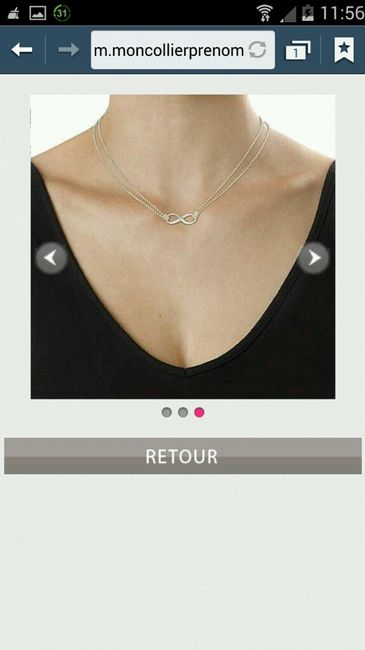 Collier infini avec prénoms - 2