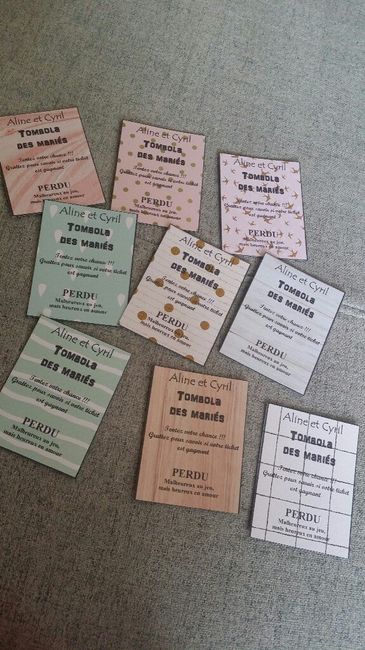 Ticket de tombolat pour la jarretiere - 1