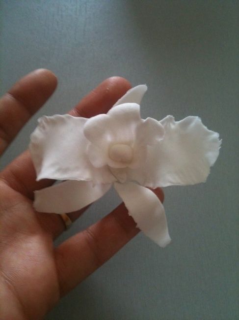 Orchidée sur notre gateau