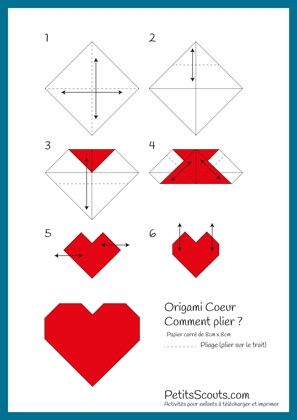 Diy : coeurs en origami - 1