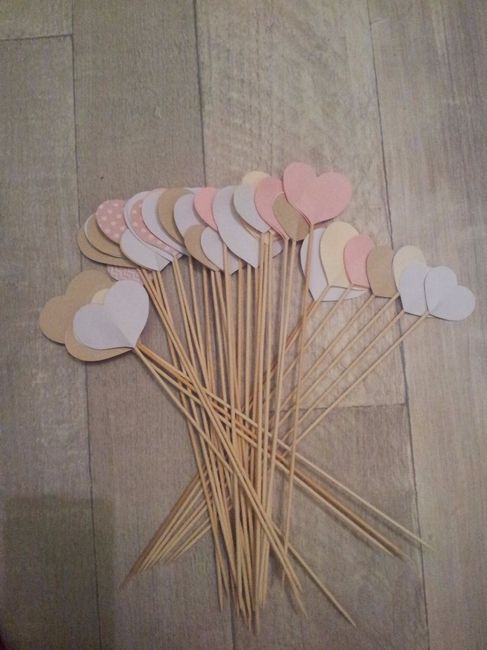 DIY Coeur sur pique à brochette en bois